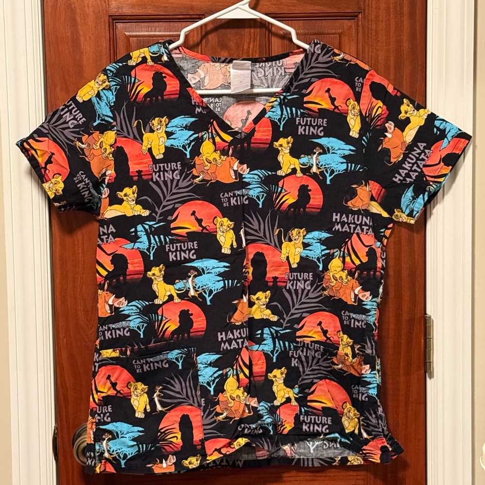 Lion King Themed Scrub Shirt